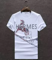 2017 hommes hermes t-shirts mercerized cotton big chevaux blanc